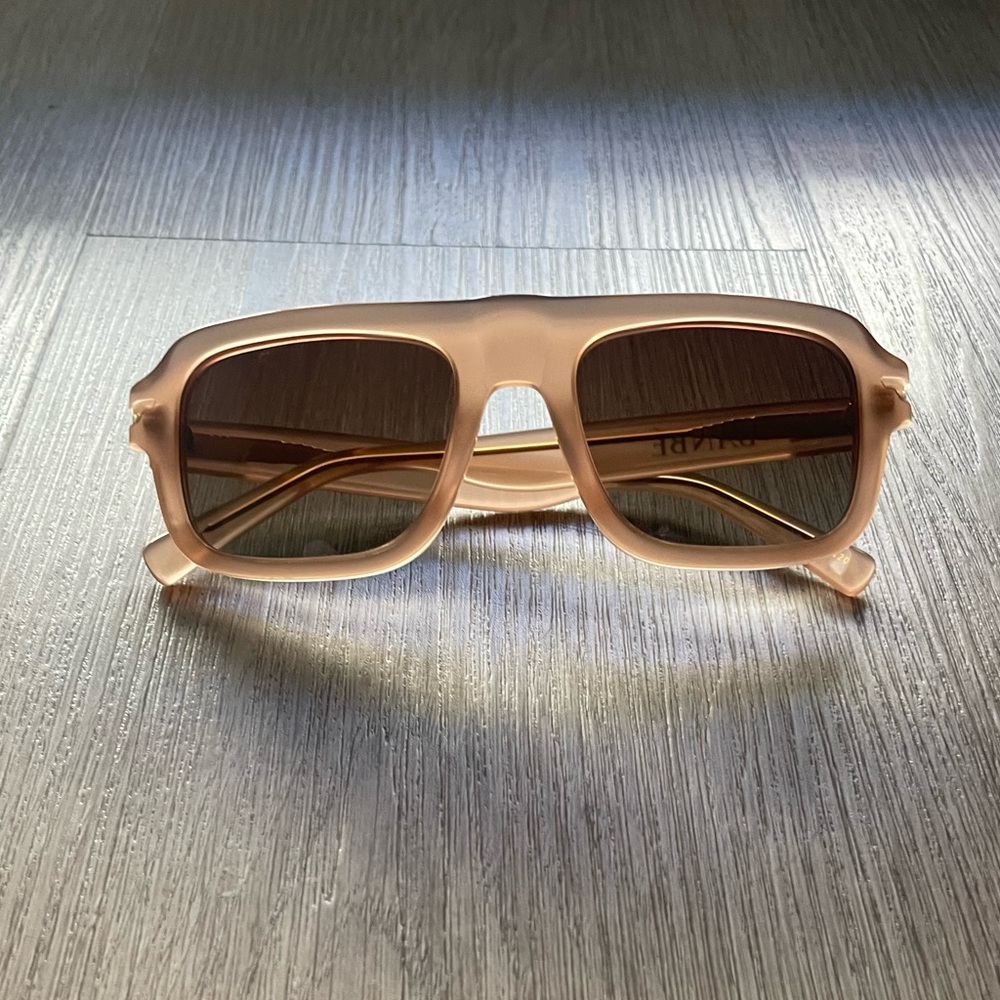 banbe the karlie tan brown oversized retro 90's y2k aviator sunglasses eyewear